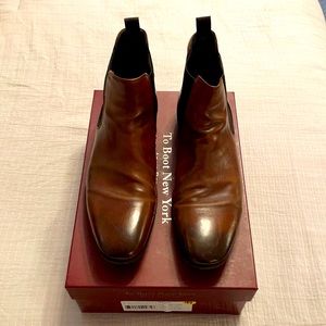 Men’s To Boot New York Adam Derrick Quinn Leather Cognac, Chelsea, US 11.5, Used